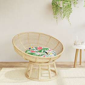 vidaXL Rund dyna flerfärgad Ø 60x11 cm oxfordtyg 361957