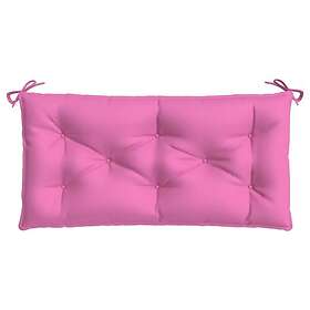 vidaXL Bänkdyna rosa 110x50x7 cm tyg 361828