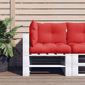 vidaXL Palldynor 3 st röd tyg 314621