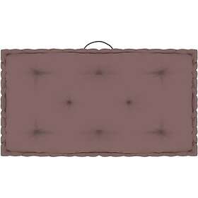 vidaXL Dyna till pallsoffa taupe 73x40x7 cm bomull 324686