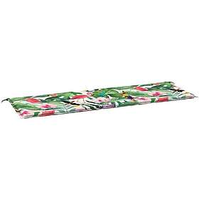 vidaXL Bänkdyna för trädgården flerfärgad 150x50x3 cm oxfordtyg 361159