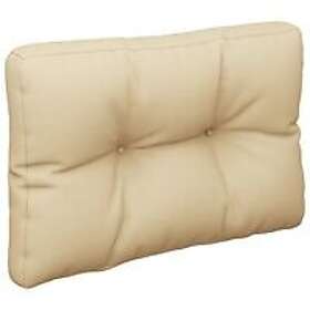 vidaXL Palldyna beige 50x40x10 cm tyg 314426