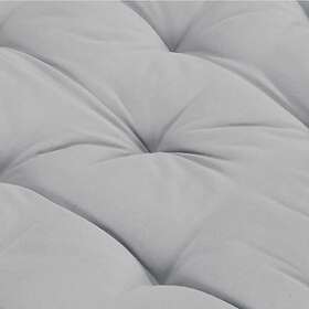vidaXL Dyna till pallsoffa bomull 120x80x10 cm grå 48678