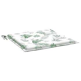vidaXL Stolsdynor 4 st bladmönster 40x40x3 cm tyg 361021