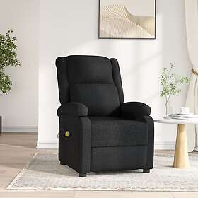 vidaXL Elektrisk hierontatuoli svart tyg 3098361