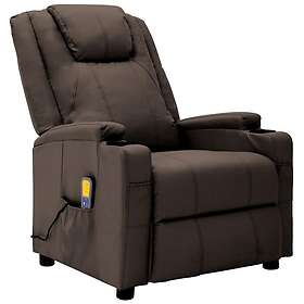 vidaXL Massagefåtölj brun konstläder 321313