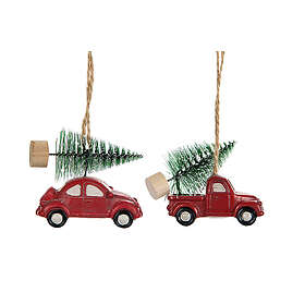 Alot Bil med Gran Julgransprydnad