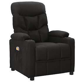 vidaXL Massagefåtölj svart tyg 339094