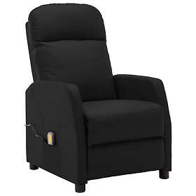 vidaXL Massagefåtölj svart konstläder 321359