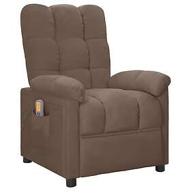 vidaXL Massagefåtölj taupe tyg 289814