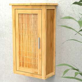 vidaXL EISL Badrumsskåp högt med lådor bambu 40x20x70 cm 438821