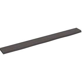 vidaXL Hyllplan mörkgrå 100x10x2 cm behandlad massiv ek 363794