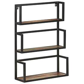 vidaXL Vägghylla 60x20x85 cm massivt återvunnet trä 321075