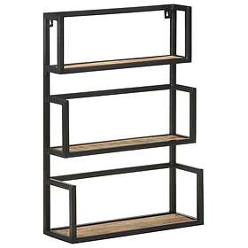 vidaXL Vegghylle 60x20x85 cm grovt mangoträ 321074