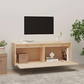 vidaXL Väggskåp 100x30x35 cm massiv furu 813465