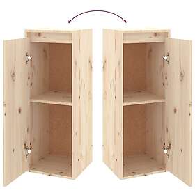 vidaXL Väggskåp 30x30x80 cm massiv furu 813495