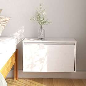 vidaXL Väggskåp 60x30x35 cm massiv furu vit 813447