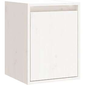 vidaXL Väggskåp vit 30x30x40 cm massiv furu 813477