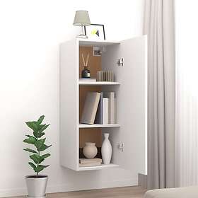 vidaXL Väggskåp vit 34,5x34x90 cm konstruerat trä 812429