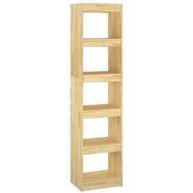 vidaXL Bokhylla/rumsavdelare 40x30x167,5 cm massiv furu 808148