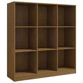 vidaXL Bokhylla/rumsavdelare 104x33,5x110 cm furu honungsbrun 809975