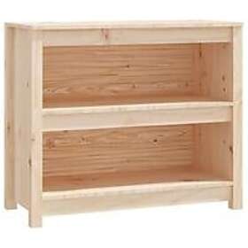 vidaXL Bokhylla 80x35x68 cm massiv furu 821674