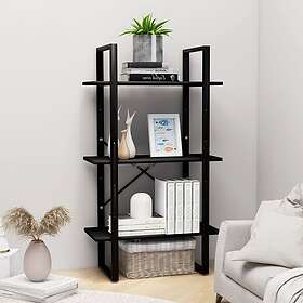 vidaXL Förvaringshylla svart 60x30x105 cm spånskiva 806508