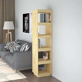 vidaXL Bokhylla/Rumsavdelare 40x35x167 cm massiv furu 810854