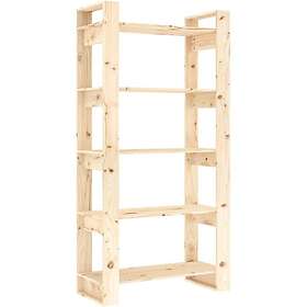 vidaXL Bokhylla/rumsavdelare 80x35x160 cm massiv furu 813909