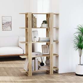vidaXL Bokhylla/rumsavdelare sonoma-ek 100x30x160 cm 811532