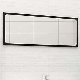 vidaXL Badrumsspegel svart 90x1,5x37 cm spånskiva 804623