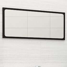 vidaXL Badrumsspegel svart 80x1,5x37 cm spånskiva 804615