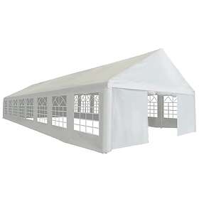 vidaXL Partytält PE 6x16 m vit 3051655