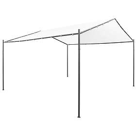 vidaXL Paviljong 400x400x260 cm vit 180g/m² 312236