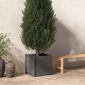 vidaXL Odlingslåda grå 50x50x50 cm massivt furuträ 810550