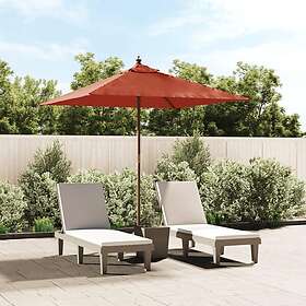 Parasol Bois SiMPO LIFESTYLE 300 Cm - Toile Polyester 235g/m² UV50+ - Système Poulie, Stable
