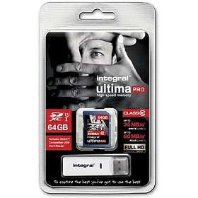 Integral UltimaPro SDXC Class 10 UHS-I U1 95/45MB/s 64GB