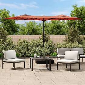 vidaXL Parasoll dubbelt terrakotta 316x240 cm 362966