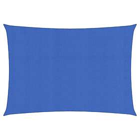 vidaXL Solsegel 160g/m² blå 2x4 m HDPE 311504