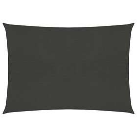 vidaXL Solsegel HDPE fyrkantigt 2x3,5 m antracit 311063