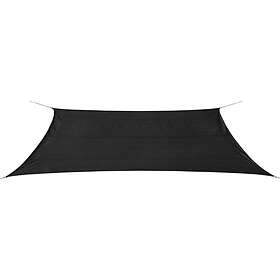 vidaXL Solsegel HDPE rektangulärt 4x6 m antracit 42279