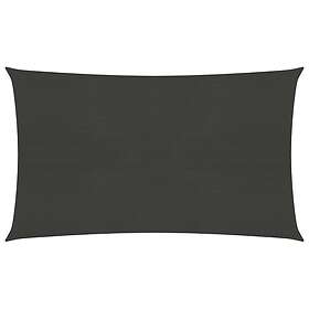 vidaXL Solsegel 160g/m² antracit 3.5x5 m HDPE 311077
