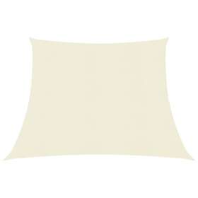 vidaXL Solsegel oxfordtyg rektangulär 3x4 m gräddvit 311214