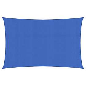 vidaXL Solsegel 160g/m² blå 2x5 m HDPE 311506