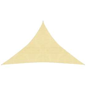 vidaXL Solsegel 160g/m² beige 3.5x3.5x4.9 m HDPE 311147