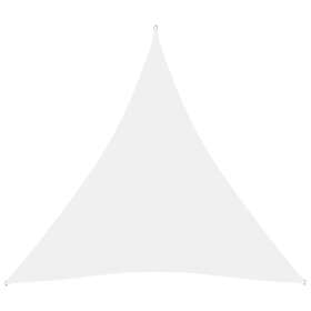 vidaXL Solsegel oxfordtyg trekantigt 4x4x4 m vit 135286
