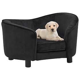 vidaXL Hundsoffa svart 69x49x40 cm plysch 171021
