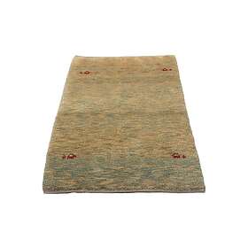Handknuten Gabbeh Shiraz Ull Beige/Blå 90x124cm 750681