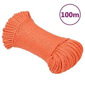 vidaXL Rep orange 8 mm 100 m polypropylen 152930