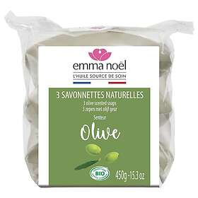 Emma Noël Ekologisk Fast Tvål Olive, 3 x 150g